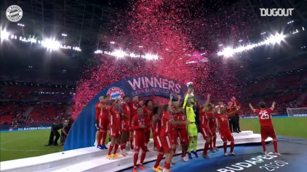 FC Bayern lift the 2020 European Super Cup